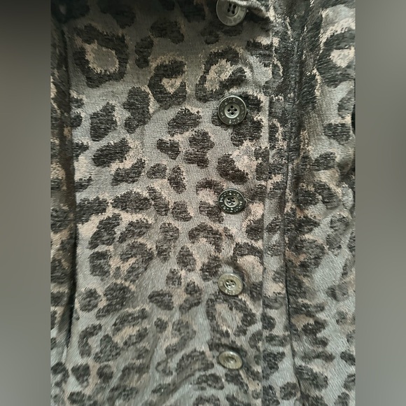 Desigual Animal Print Winter Jacket Coat size 42 in black - Picture 8 of 15